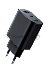 Сетевое зарядное устройство Qumo Energy GaN PD 30W (Charger 0073), три порта: 2х Type-C PD + USB-A QC3.0,черный