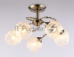 Светильник Ambrella light TR3199/5 SB/CL/FR бронза/прозрачный/белый матовый E27/5 max 40W D600*485