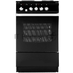 Плита электрическая De Luxe 5004.12э черный, конфорок 4 шт, духовка 46 л, 50 см x 85 см x 50 см