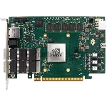 Интеллектуальный сетевой адаптер/ NVIDIA BlueField-2 P-Series DPU 100GbE Dual-Port QSFP56, integrated BMC, PCIe Gen4 x16, Secure Boot Enabled, Crypto Enabled, 16GB on-board DDR, 1GbE OOB management, Tall Bracket, FHHL