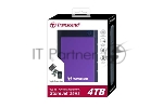 Внешний HDD 2.5" Transcend StoreJet 25H3, 4TB, USB 3.2 Gen 1 Type-A, 5400 rpm, фиолетовый, вид 5