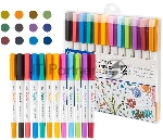Набор ручек капиллярных Deli Inspira (EU302), d=0.5мм, ассорти чернила, игловидный пишущий наконечник, линия 1.0мм, 12 цветов
