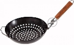 Решетка-гриль Diolex DX-P6102-B (Cковорода) для барбекю круглая d 28 cm (со складывающейся ручкой)