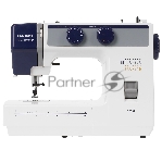 Швейная машина Janome SP901 белый/синий, электромеханическая, вертикальный качающийся, 15 операций, петля полуавтомат