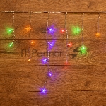 Гирлянда Neon-night Айсикл "ПЛЕЙ ЛАЙТ" 1.8х0.5м 48LED 3Вт 230В IP20 мульти.; прозрачный провод