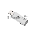 Флешка USB Netac U185 (NT03U185N-032G-20WH), 32Gb, USB 2.0, R/W 25/10, белый/серый