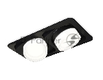 Комплект встраиваемого светильника Ambrella light XC7664083 SBK/FR/CL черный песок/белый матовый/прозрачный MR16 GU5.3 (C7664, N7160)