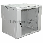Настенный шкаф RexantPRO 6U 600×600×370 мм (ШxГxВ) 19" - передняя дверь стекло, боковые стенки съемные (разобранный), RAL 7035