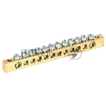Шина PEN "земля-ноль" Rexant 6х9 мм 12/2 (12 групп/крепеж по краям)