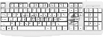 Клавиатура проводная Acer OKW301 (ZL.KBDCC.01B), USB, белый