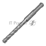 Бур по бетону Denzel цельная крестовая пластина, 8x115 мм, SDS PLUS