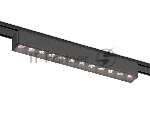 Светильник трековый светодиодный GV1409 BK черный IP20 12W 4200K 48V 24° 230x26x24