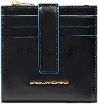 Картхолдер Piquadro Blue Square PP6843B2R/N черный, натуральная кожа, вид 16
