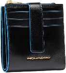 Картхолдер Piquadro Blue Square PP6843B2R/N черный, натуральная кожа, вид 15