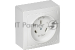 Розетка 1-м ОП Рпл10-К 32А IP20 разборная для плиты с заземл. белый IEK ERP10-032-K01