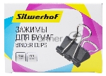 Зажимы Silwerhof 510017 сталь 41мм черный (упаковка: 12 шт) картонная коробка, вид 12