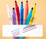 Фломастеры Deli EC173 Colorwow круг. Вентилируемый стираемые 8цв., вид 4