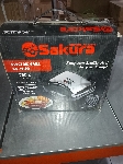 (Поврежденная упаковка) Электрогриль SAKURA SA-7419G 750Вт антипригар.покрытие