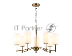 Люстра Ambrella light LH56053/7 BS/FR латунь/белый матовый E14*7 max 40W D680*950