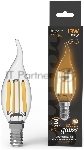 Лампа филам. Gauss Filament 13Вт цок.:E14 свеча св.свеч.бел.теп. (упак.:10шт) (104801113)