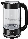Электрочайник Bosch TWK70B03 черный, 1.7 л, 2400 Вт, скрытый нагревательный элемент
