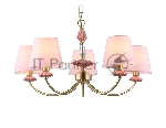 Люстра Ambrella light LH75024/5 GD/PI золото/розовый E14/5 max 40W D700*780