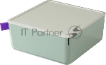 Короб для хранения Deli XDM11green 1отд. 212x212x93.5 мм зеленый/серый пластик, вид 2