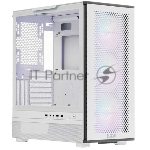 Компьютерный корпус PCCooler ME200 MESH WH, Mesh Full Tower, белый, TG, SPCC, 3x120мм ARGb E-ATX, ATX, mATX, mITX 180/380/220мм 4x2.5", 2x3.5", 7+3xPCI 1xUSB-A 3.0, 2xUSB-A 2.0 432x225x495мм