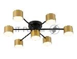 Потолочный светильник Ambrella light FL51726/7 BK/GD черный/золото GX53/7 max 12W 645*135
