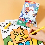 Фломастеры Deli EC173 Colorwow круг. Вентилируемый стираемые 8цв.