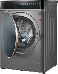 Стиральная машина Weissgauff WM 58411 Direct Drive Inverter Premium Steam Grey серая, загрузка фронтальная 11кг, 1400 об/мин., класс: A+++, вид 4