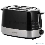 Тостер Gorenje T850BK чёрный/серебристый, 850 Вт, 2 слота, вид 16