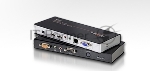 Переключатель ATEN CE770-(AT-G) Удлинитель, SVGA+KBD&MOUSE USB+AUDIO+RS232, 300 метр., 1xUTP Cat5e, SPHD15+HD-DB15+2xUSB A-тип+ 2xMINI JACK+DB9, Female, с KVM-шнуром USB 1.8м., Б.П. 220> 5.3V