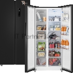 Холодильник Weissgauff WSBS 500 Inverter NoFrost Black двухкамерный 270/180л морозилка слева, No Frost, Side by Side, вид 12
