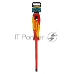 Отвертка Gross 12945 диэлектрическая sl8х150мм crmo до 1000в двухкомпонентная рукоятка