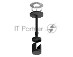 Крепеж накладной A9222 BK черный D20*100mm