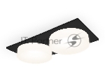 Светильник Ambrella light TN1319/2 SBK/FR черный песок/белый матовый GU5.3 182*92*45