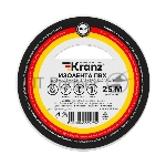 Изолента ПВХ Kranz 0.13х19 мм, 25 м, белая (5 шт./уп.)