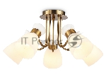 Светильник Ambrella light TR3218/5 GD/FR золото/белый матовый E27*5 max 40W D580*290