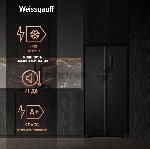 Холодильник Weissgauff WSBS 500 Inverter NoFrost Black двухкамерный 270/180л морозилка слева, No Frost, Side by Side, вид 13