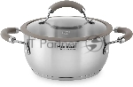 Кастрюля Rondell RDS-755 Balance 5 л 24 см, нержавеющая сталь 18/10, с крышкой
