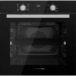 Встраиваемый духовой шкаф Kuppersberg HO 608 B электрический, High-Tech, 60 см, объем 80 л, 8 режимов, поворотное управление, макс. Температура 300 градусов, дисплей, таймер, цвет черный