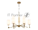 Люстра Ambrella light LH56054/6+3 BS/FR латунь/белый матовый E14*9 max 40W D765*1060