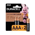 Элемент питания алкалиновый LR MN 2400/LR03 Basic BP-2 (блист.2шт) Duracell Б0014052/Б0026812