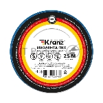 Изолента ПВХ Kranz 0.13х15 мм, 25 м, синяя (5 шт./уп.)