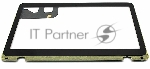Сенсорное стекло (тачскрин) для Asus Q304 Q304U Q304UA, черное с рамкой