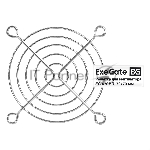 Решетка для вентилятора 70x70 ExeGate EG-070MR (70x70 мм, металлическая, круглая, никель)