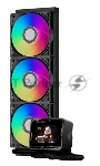 Система охлаждения Water Cooling System PCCooler GT360M ARGB Display BK (300W, 360mm, LED temp., Black, ARGB/Fans: 3x120mm, 75.8CFM, 33.7dBA, 2200RPM/Pump height 85mm, 15dBA, 2600RPM, Rad thickness 27mm/S: 1851, 1700, 1200, 115X, AM5, AM4)