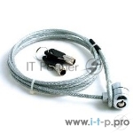 Аксессуар к ноутбуку CBR CL-10 Тросик для ноутбука, Kensington Lock, на ключе, 1.2м, блистер, RTL,00000000174