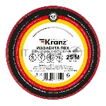 Изолента ПВХ Kranz 0.13х15 мм, 25 м, красная (5 шт./уп.)